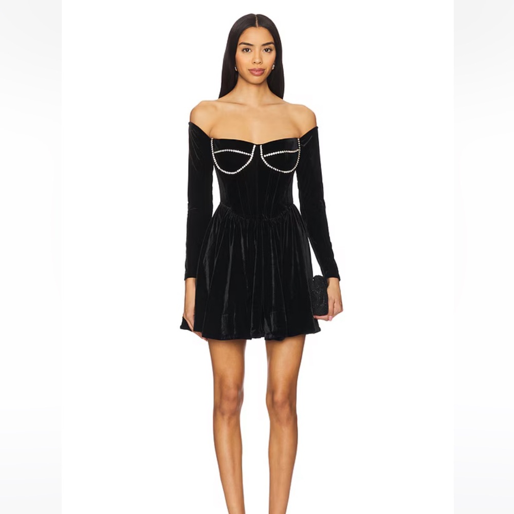 Emlyn Velour Mini Dress